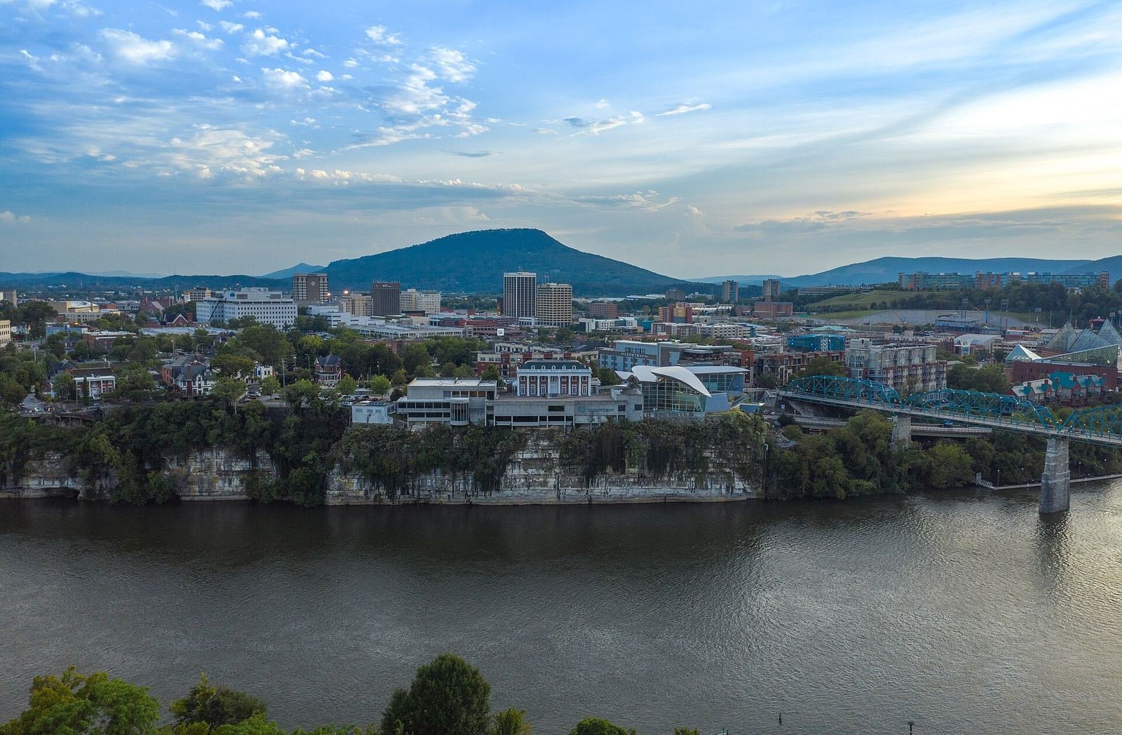Chattanooga and Lookout Mountain from the Tennessee River